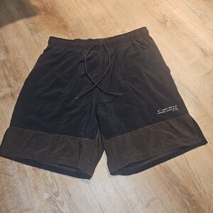 Men's Nike Black and Brown Shorts Size Large